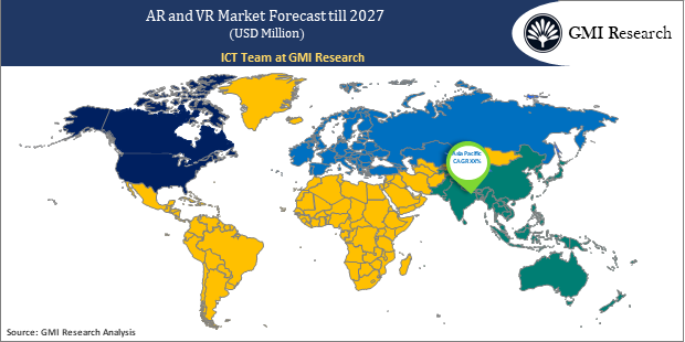 Augmented Reality (AR) and Virtual Reality (VR) Market regional
