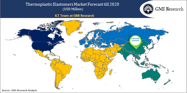 thermoplastic elastomers market Regional