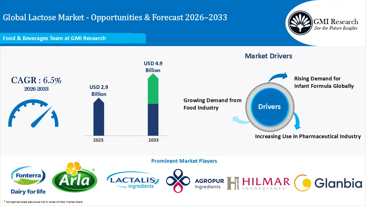 Global Lactose Market Size, Share & Forecast 2026–2033